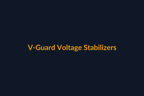 V-Guard Voltage Stabilizers available at Raguveer Electric Talala